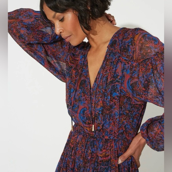 Cleobella Nisha Long Sleeve Mini Dress - Picture 3 of 10